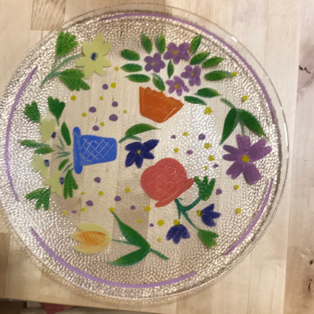 🎁 New Hand painted plate for cake